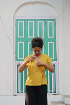 Mustard yellow Angarkha