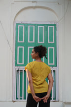 Mustard yellow Angarkha