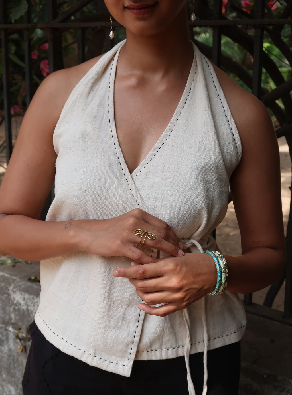 Kala Cotton Embroidered Angarkha