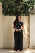 Circle Ikkat Off Shoulder Top