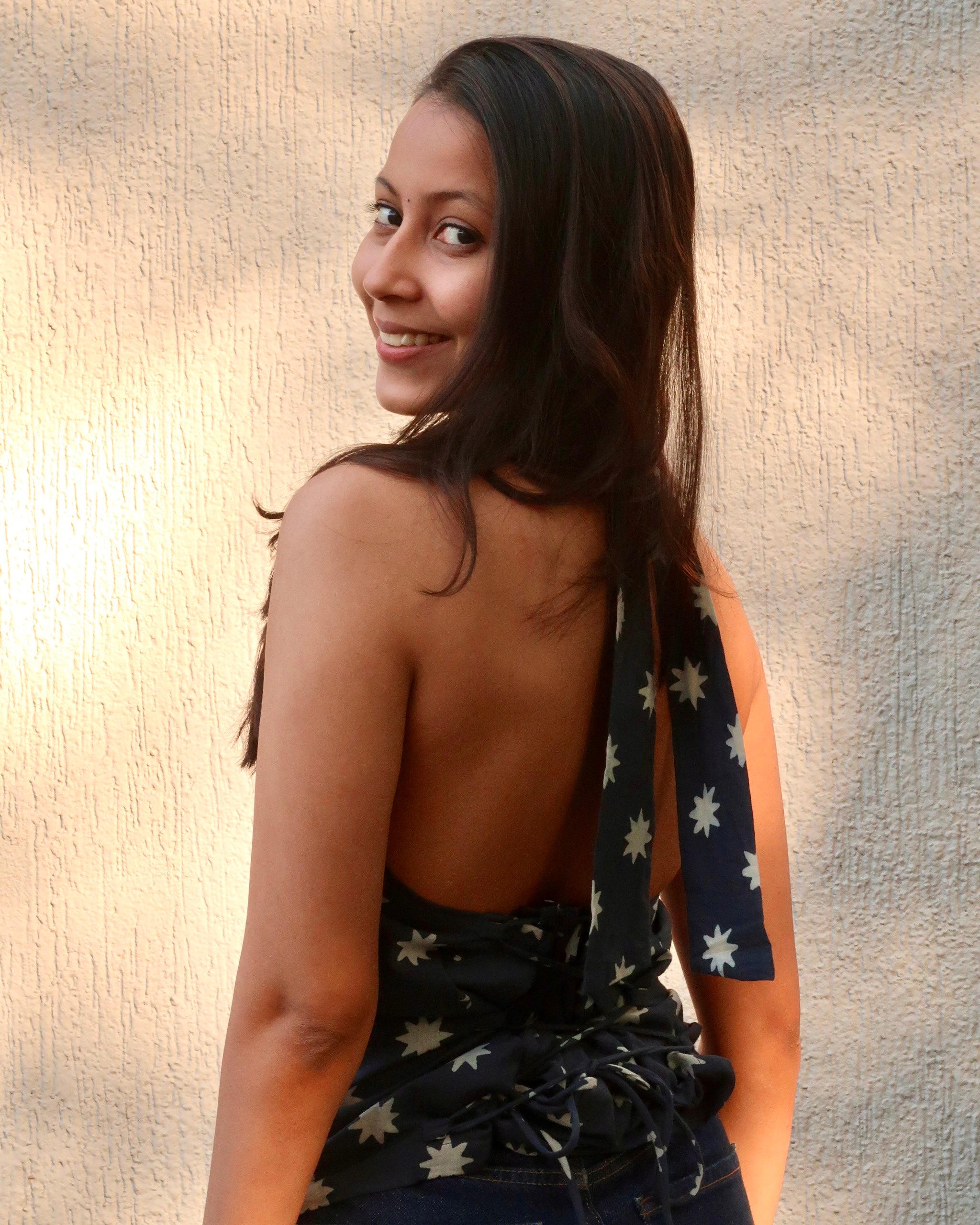 Midnight Star Mulmul High Neck Top