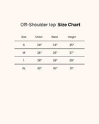 Circle Ikkat Off Shoulder Top